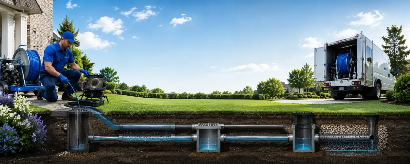 Outdoor drain cleaning information for Hampton Falls, NH
